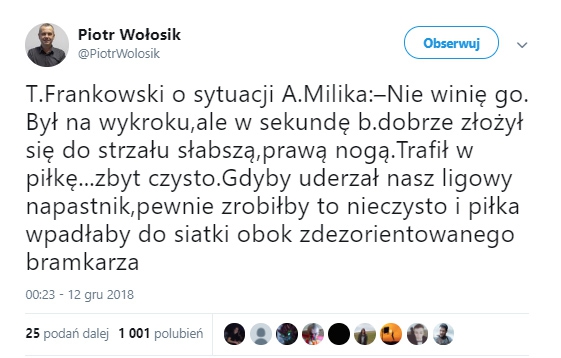 Frankowski CIEKAWIE o sytuacji Milika! :D